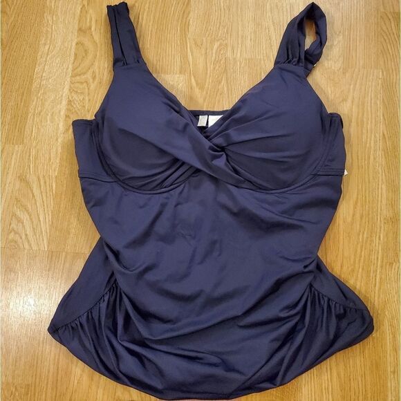 Anne Cole Plus Size Underwire Tankini Set size 18W - Picture 6 of 14